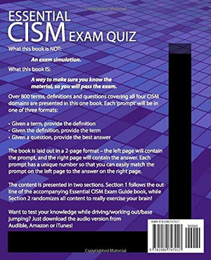Essential CISM Exam Quiz: Updated for the 15th Edition CISM Review Manual,Used