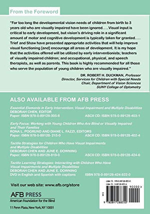 Everyday Activities to Promote Visual Efficiency: A Handbook for Working with Young Children with Visual Impairments,Used