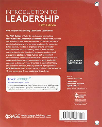BUNDLE: Northouse, Introduction to Leadership 5e (Vantage Shipped Access Card) + Northouse, Introduction to Leadership 5e (Loose,Used