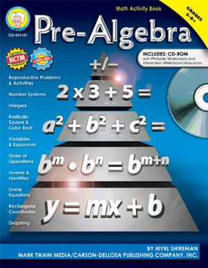 Mark Twain  Prealgebra, Grades 5  8,New