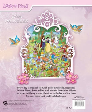 Disney Princess Cinderella, Tangled, Aladdin and More! Look and Find Activity Book  PI Kids