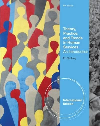 Theory, Practice, And Trends In Human Services: An Introduction. Edward S. Neukrug,Used