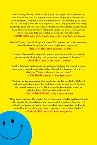 Brightsided: How the Relentless Promotion of Positive Thinking Has Undermined America,New