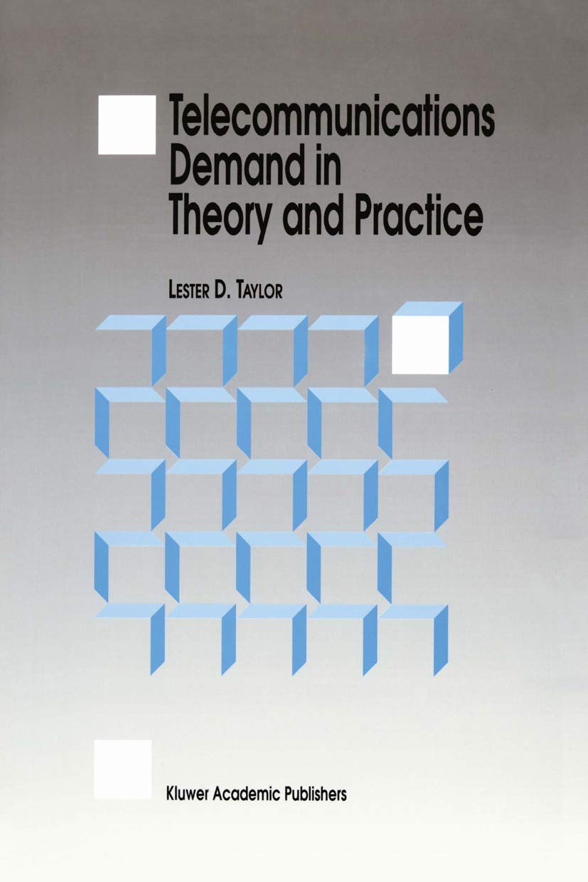 Telecommunications Demand in Theory and Practice,Used