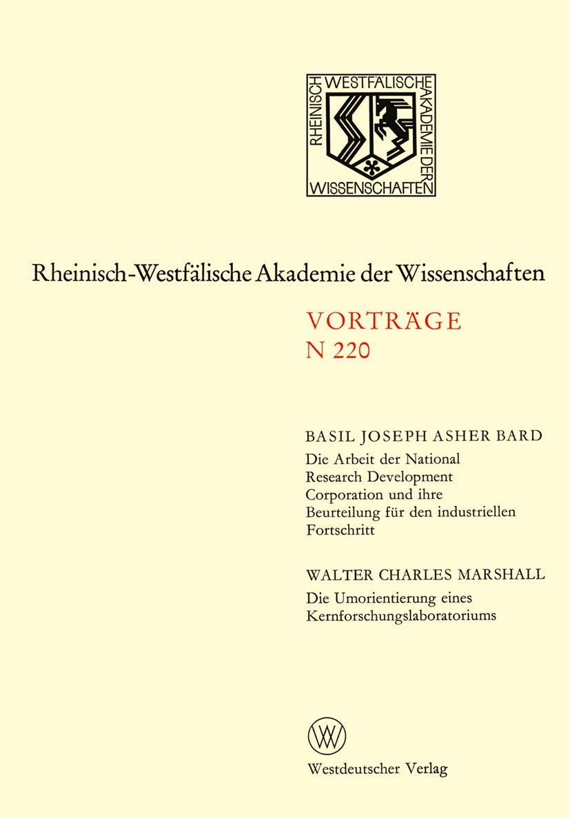 Natur, Ingenieur und Wirtschaftswissenschaften: Vortrge  N 220 (German Edition),Used