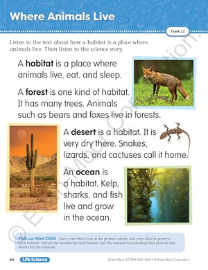 Evanmoor Smart Start Stem Workbook, Grade 1, Science, Technology, Engineering, Math, Hands On Activities, Problem Solving, Crit