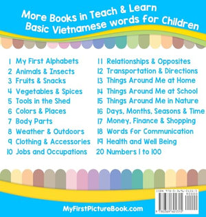My First Vietnamese Alphabets Picture Book with English Translations: Bilingual Early Learning & Easy Teaching Vietnamese Books ,Used