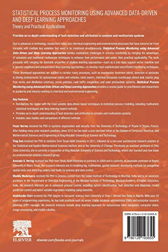 Statistical Process Monitoring Using Advanced DataDriven and Deep Learning Approaches: Theory and Practical Applications,Used