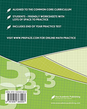 3rd Grade Math Workbook: CommonCore Math Workbook,Used