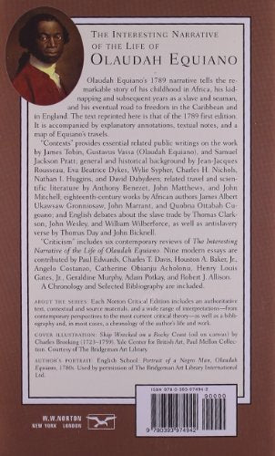 The Interesting Narrative Of The Life Of Olaudah Equiano, Or Gustavus Vassa, The African, Written By Himself (Norton Critical Ed,New