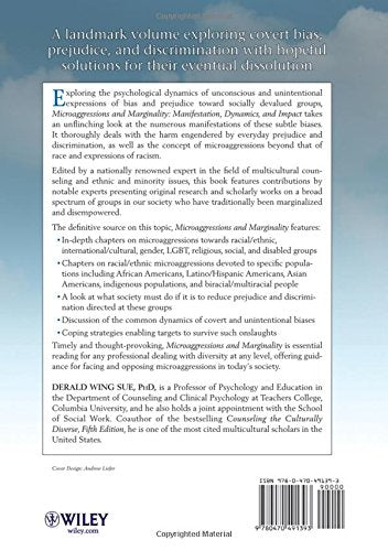 Microaggressions And Marginality: Manifestation, Dynamics, And Impact