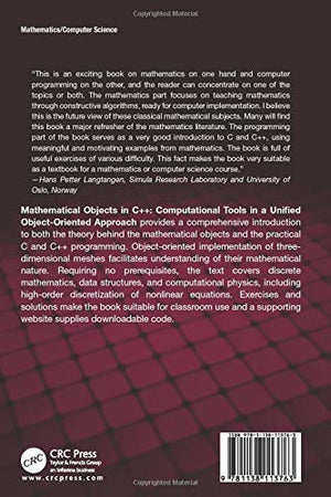 Mathematical Objects in C++ (Chapman & Hall/CRC Numerical Analysis and Scientific Computing Series),Used