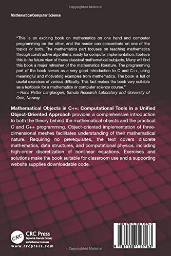 Mathematical Objects in C++ (Chapman & Hall/CRC Numerical Analysis and Scientific Computing Series),Used