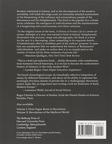 A History Of Private Life: Passions Of The Renaissance (Volume Iii),New