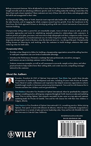 Championship Selling: A Blueprint for Winning With Today's Customer,Used