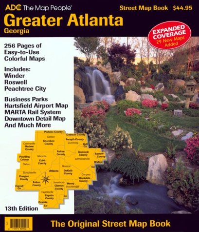 Greater Atlanta, Georgia Street Map Book,New