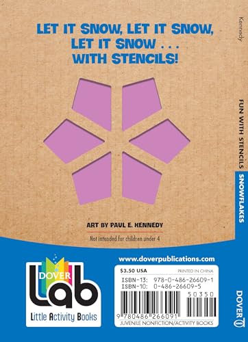 Fun with Stencils: Snowflakes (Dover Little Activity Books: Winter),Used