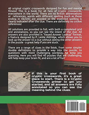 Cryptic Crosswords  for Fun!: 40 original cryptic crosswords for American, British, and all English speaking puzzle fans (Crypt,Used