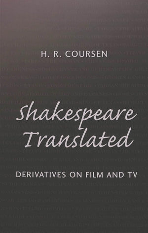 Shakespeare Translated: Derivatives On Film And Tv (Studies In Shakespeare),Used