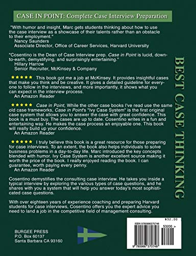 Case In Point 10: Complete Case Interview Preparation,New