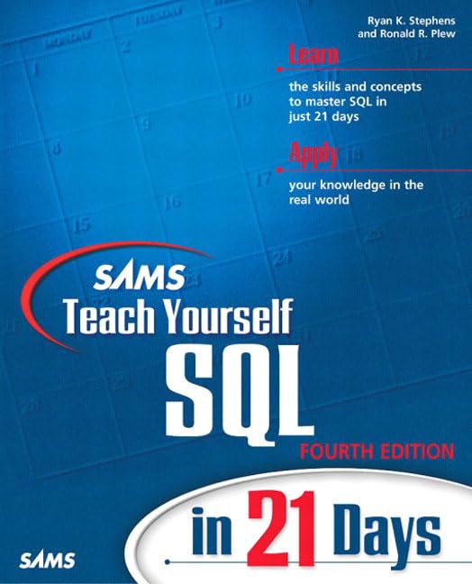 Sams Teach Yourself SQL in 21 Days,New