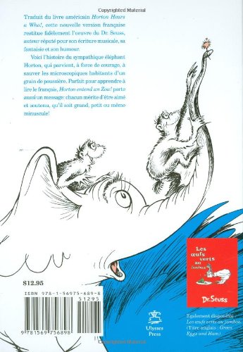 Horton Entend un Zou!: The French Edition of Horton Hears a Who!,Used