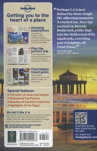 Los Angeles, San Diego & Southern California 4 (Lonely Planet),Used