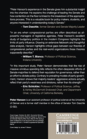 Too Weak to Govern: Majority Party Power and Appropriations in the US Senate,Used