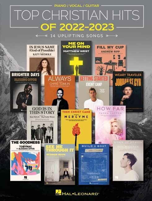 Top Christian Hits of 20222023: 14 Uplifting Songs Arranged for Piano/Vocal/Guitar,Used