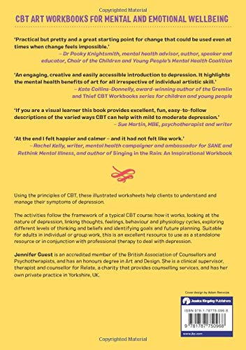 The CBT Art Workbook for Coping with Depression (CBT Art Workbooks for Mental and Emotional Wellbeing),Used