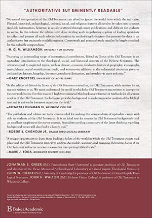 Behind the Scenes of the Old Testament: Cultural, Social, and Historical Contexts (Behind the Scenes of the Bible),Used