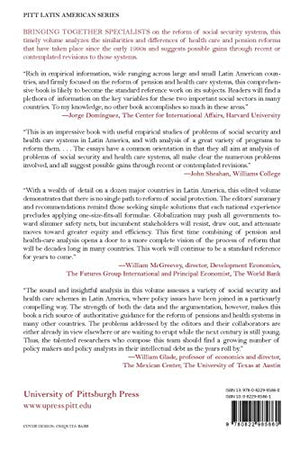 Do Options Exist ?: The Reform of Pension and Health Care Systems in Latin America (Pitt Latin American Series),Used