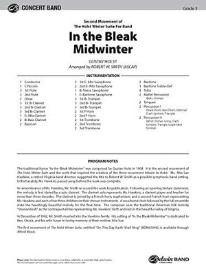 In the Bleak Midwinter (Belwin Concert Band),Used