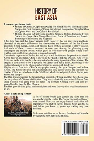 History of East Asia: A Captivating Guide to the History of China, Japan, Korea and Taiwan (Asian History),Used