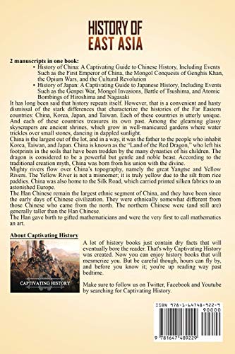 History of East Asia: A Captivating Guide to the History of China, Japan, Korea and Taiwan (Asian History),Used
