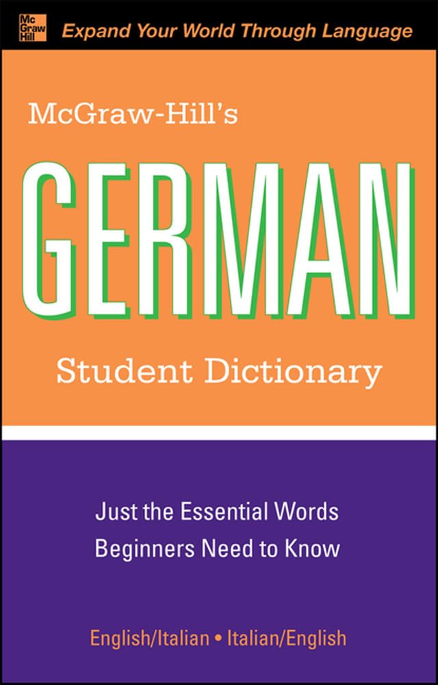McGrawHill's German Student Dictionary (McGrawHill Dictionary Series),Used