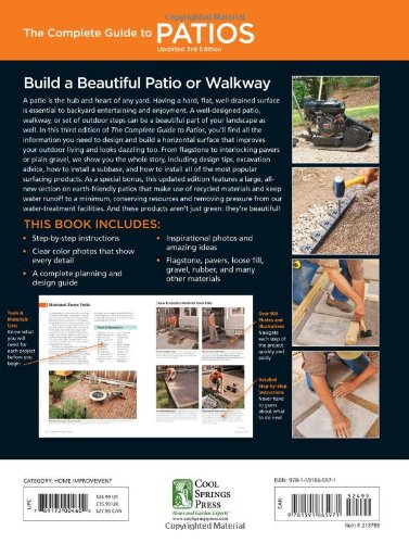 Black & Decker Complete Guide To Patios  3Rd Edition: A Diy Guide To Building Patios, Walkways & Outdoor Steps