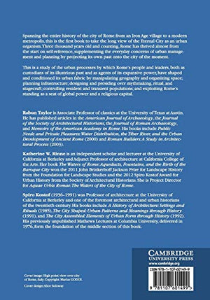 Rome: An Urban History from Antiquity to the Present,Used