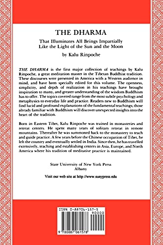 The Dharma: That Illuminates All Beings Impartially Like The Light Of The Sun And The Moon,Used