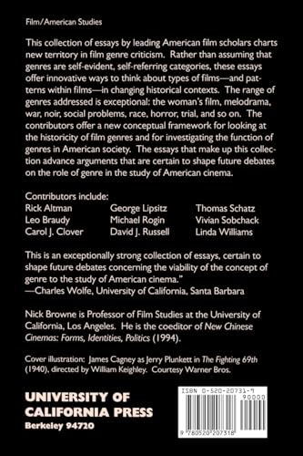 Refiguring American Film Genres: Theory and History,New