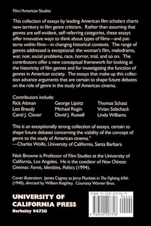 Refiguring American Film Genres: Theory And History,Used