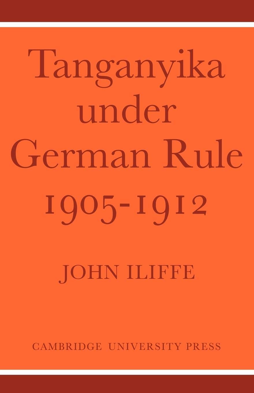 Tanganyika Under German Rule 19051912,Used