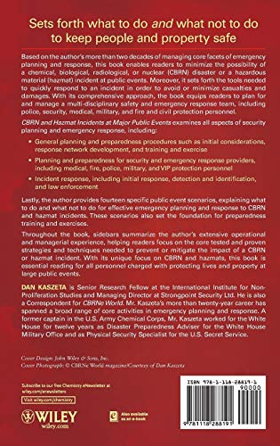 Cbrn And Hazmat Incidents At Major Public Events: Planning And Response