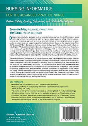 Nursing Informatics for the Advanced Practice Nurse: Patient Safety, Quality, Outcomes, and Interprofessionalism,Used