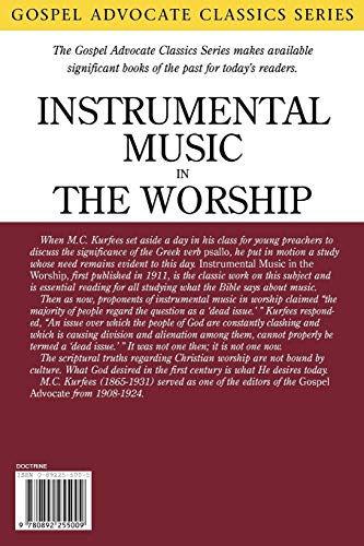 Instrumental Music in the Worship (Gospel Advocate Classics),Used