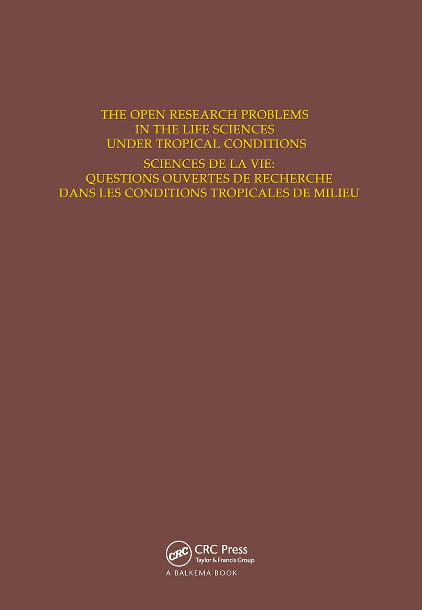 Open Rsch Prblms in Life Sci Under Trpcl,Used
