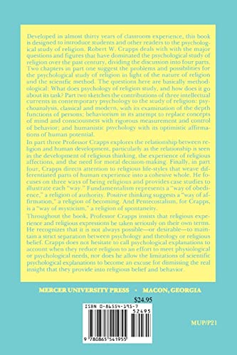 An Introduction to Psychology of Religion,Used