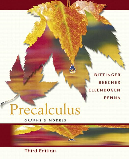 Precalculus: Graphs and Models Graphing Calculator Manual Package (3rd Edition),New