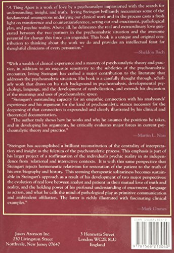 A Thing Apart: Love and Reality in the Therapeutic Partnership (Critical Issues in Psychoanalysis ; 2),Used