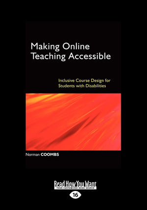 Making Online Teaching Accessible: Inclusive Course Design For Students With Disabilities,Used
